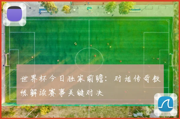 世界杯今日独家前瞻：对话传奇教练解读赛事关键对决