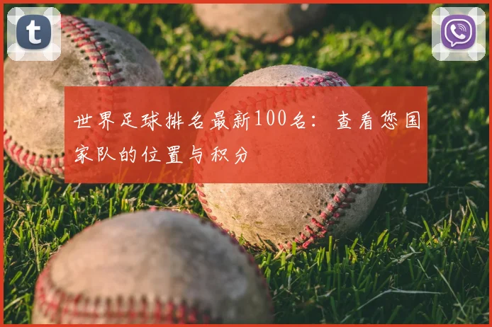 世界足球排名最新100名:查看您国家队的位置与积分